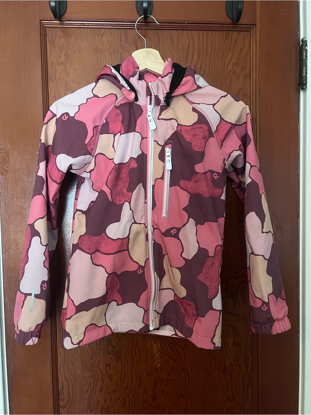 Reima Kids Pink Camo Hooded Swim Jacket